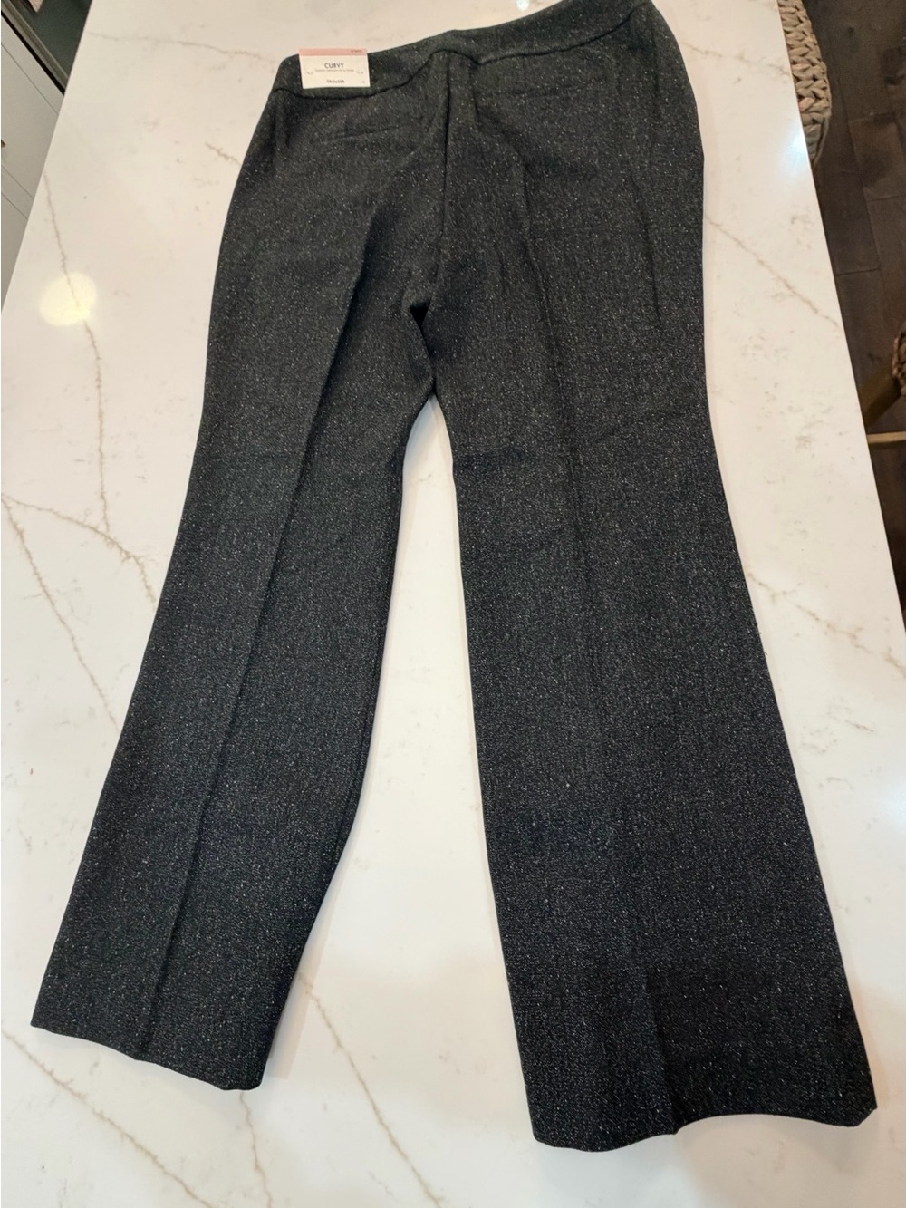 Ann Taylor Factory Women’s Dark Grey/Black CURVY Trouser Pants